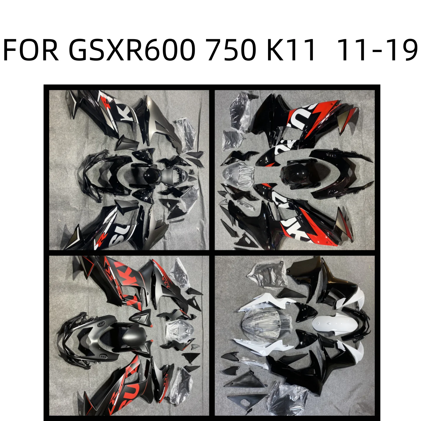 Motorcycle Fairing for GSXR600 750 GSX R 600 750 11 12 13 14 15 16 17 18 19 GSX-R750 2011 - 2019 K11 motorcycle Fairings
Motorcycle Fairing for GSXR600 750 GSX R 600 750 11 12 13 14 15 16 17 18 19 GSX-R750 2011 - 2019 K11 motorcycle Fairings