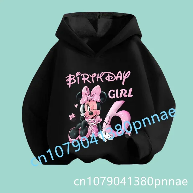 Kawaii Designs, зимняя тонкая толстовка с длинными рукавами на день рождения, модные теплые детские топы для детей, толстовка с рисунком Минни Диснея 
Kawaii Designs, зимняя тонкая толстовка с длинными рукавами на день рождения, модные теплые детские топы для детей, толстовка с рисунком Минни Диснея