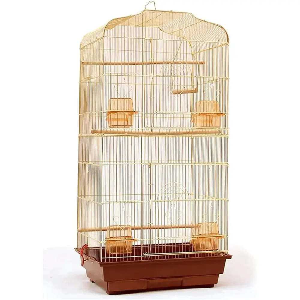 Portable Large Metal Birdcage with Feeder, Tray, and Toys for Flight Birds
Portable Large Metal Birdcage with Feeder, Tray, and Toys for Flight Birds