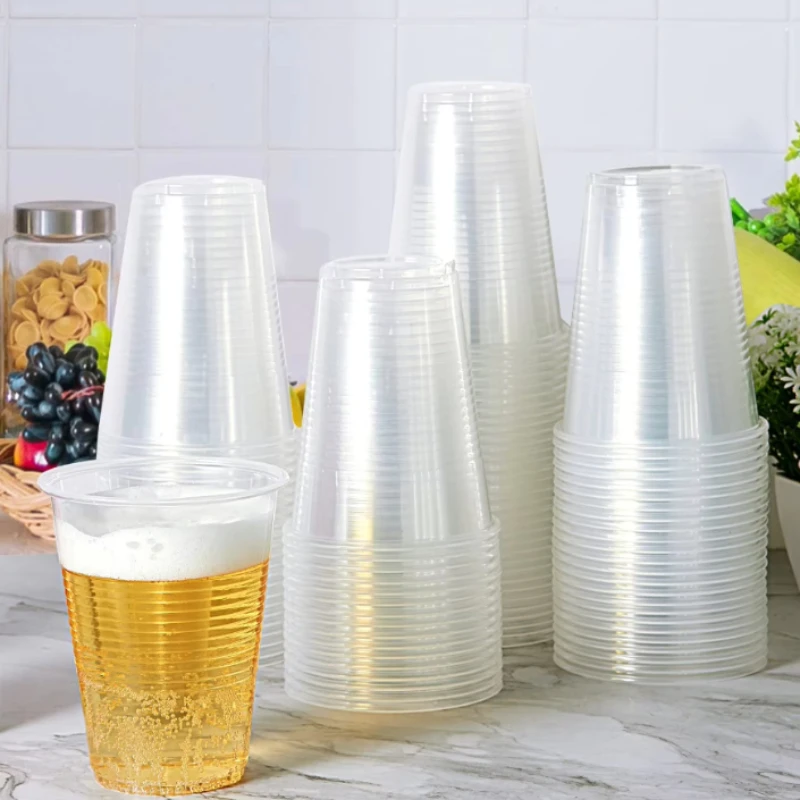 100PCS Disposable Transparent Plastic Cups Household Transparent Drinking Cups Outdoor Picnic Birthday Kitchen Party Utensils
100PCS Disposable Transparent Plastic Cups Household Transparent Drinking Cups Outdoor Picnic Birthday Kitchen Party Utensils