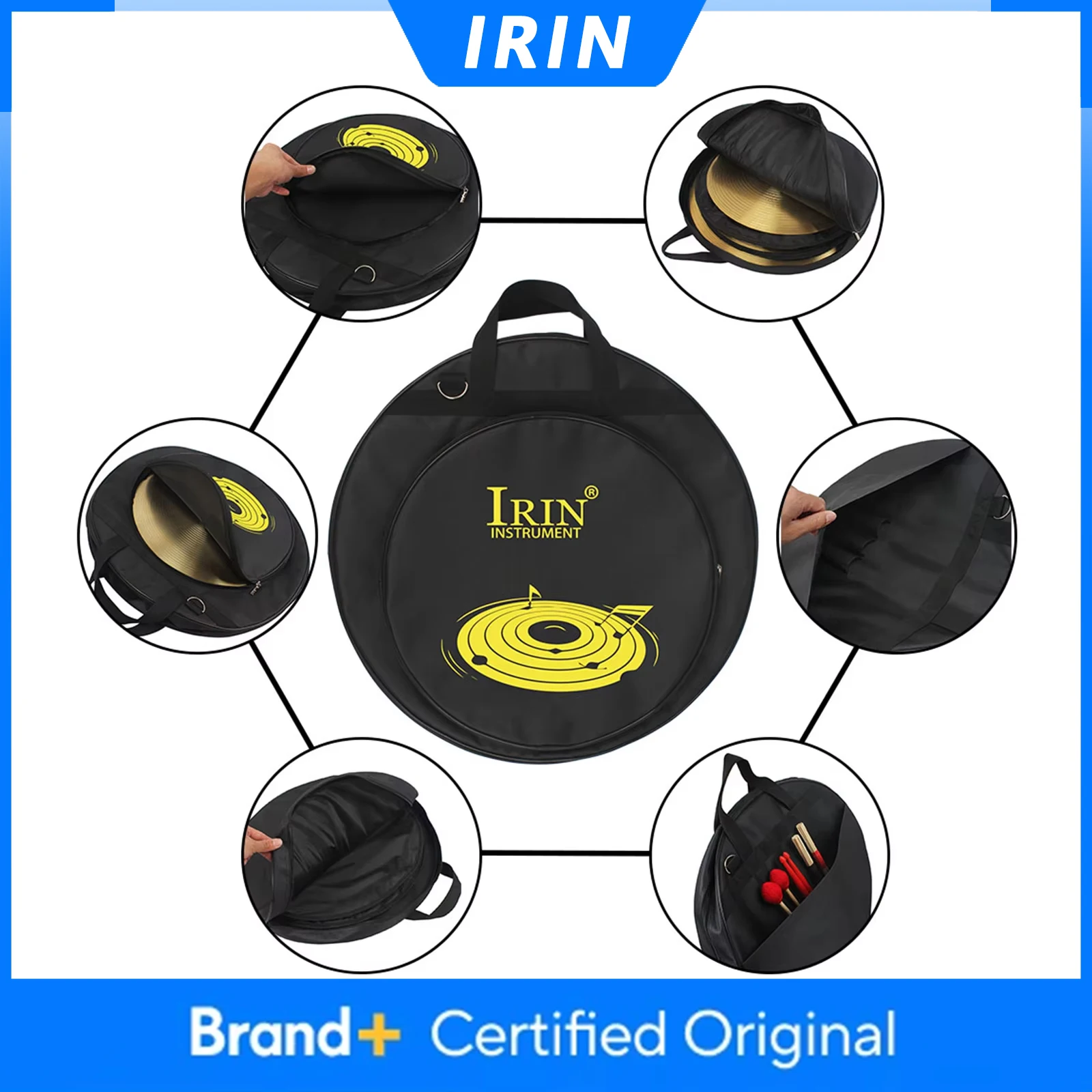 Сумка для тарелок IRIN, чехол для барабанных палочек, сумка-рюкзак из оксфордской ткани, хлопковая сумка для перкуссионных инструментов и аксессуаров
Сумка для тарелок IRIN, чехол для барабанных палочек, сумка-рюкзак из оксфордской ткани, хлопковая сумка для перкуссионных инструментов и аксессуаров