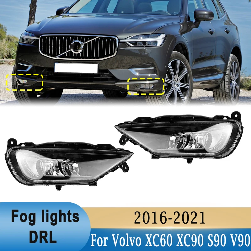 LED Front Bumper Fog Lights DRL White Daytime Running Light for Volvo XC60 XC90 S90 V90 2016-2021 31434666 31434667
LED Front Bumper Fog Lights DRL White Daytime Running Light for Volvo XC60 XC90 S90 V90 2016-2021 31434666 31434667