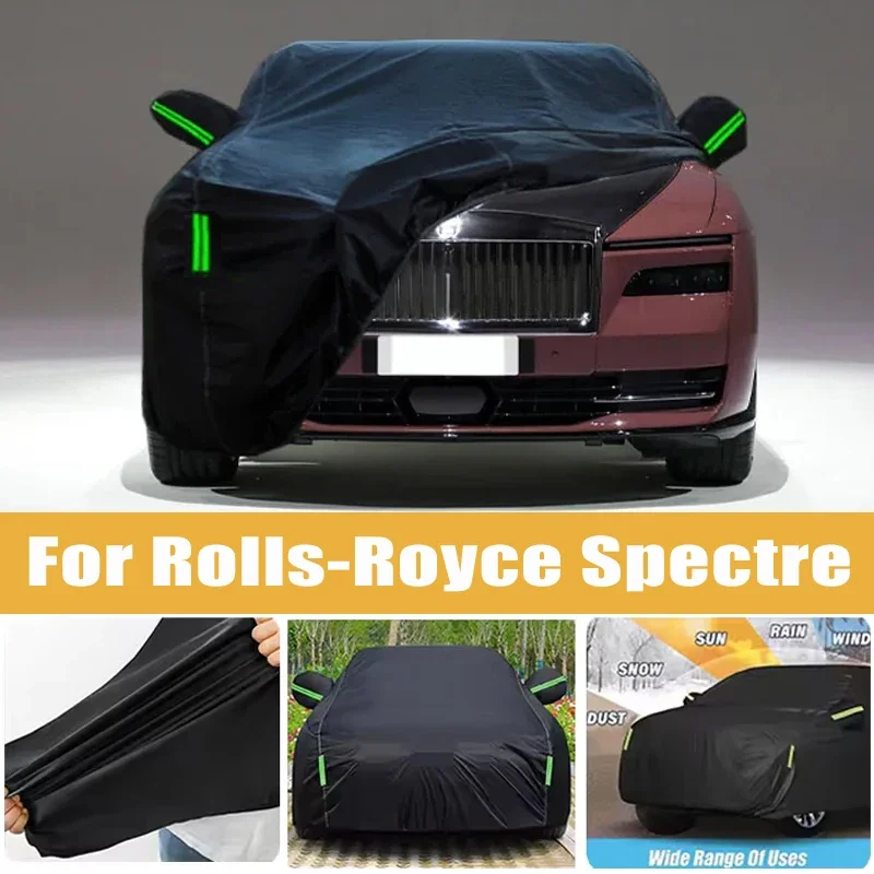 For Rolls-Royce Spectre Full Car Cover Four Seasons Outdoor Sun Anti UV Rain Snow Dust Protection Oxford Cloth Accessories
For Rolls-Royce Spectre Full Car Cover Four Seasons Outdoor Sun Anti UV Rain Snow Dust Protection Oxford Cloth Accessories