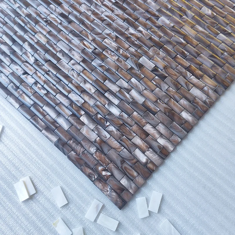 30x30cm Brown Convex Shell Mosaic Tile 0.2cm European Background Wall Dense Wall Stickers Kitchen Living Room Bathroom
30x30cm Brown Convex Shell Mosaic Tile 0.2cm European Background Wall Dense Wall Stickers Kitchen Living Room Bathroom