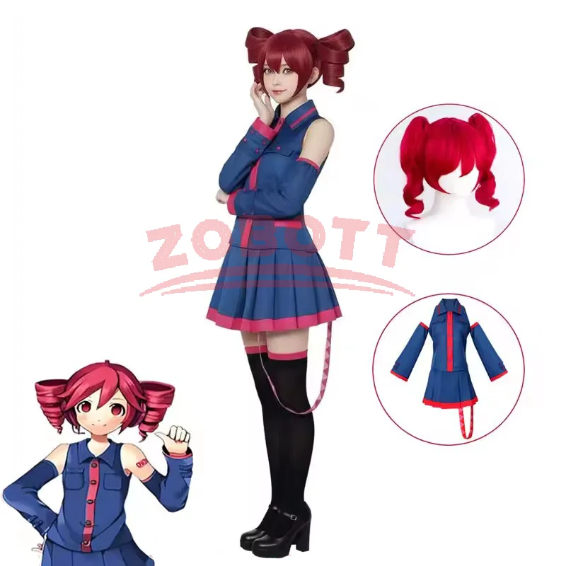 Kasane Teto Cosplay Costume Anime Miku Vtuber Top+Skirt Uniform Carnival Halloween Party Cosplay Performance Suit For Women
Kasane Teto Cosplay Costume Anime Miku Vtuber Top+Skirt Uniform Carnival Halloween Party Cosplay Performance Suit For Women