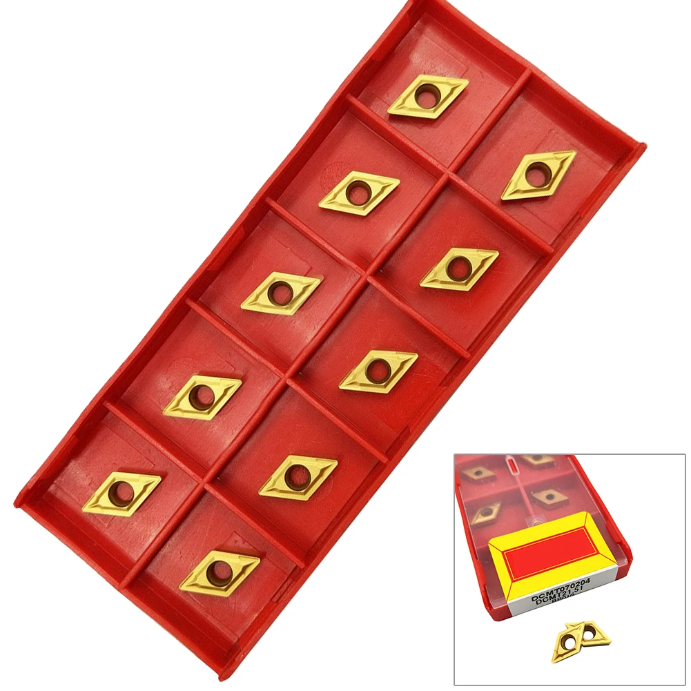 10 PCS DCMT070204 Turning Inserts Carbide BP010 DCMT21.51 Carbide Insert DCMT070204 Insert For SDJCR/L Holder For SDJCR/L Holder
10 PCS DCMT070204 Turning Inserts Carbide BP010 DCMT21.51 Carbide Insert DCMT070204 Insert For SDJCR/L Holder For SDJCR/L Holder