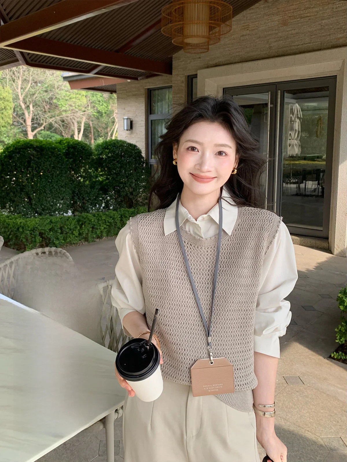 Folelse round Neck Sleeveless Knitted Vest Women's Thin Spring Top Casual Style Polyester Fiber Wool Nylon Blend Non-deformable
Folelse round Neck Sleeveless Knitted Vest Women's Thin Spring Top Casual Style Polyester Fiber Wool Nylon Blend Non-deformable