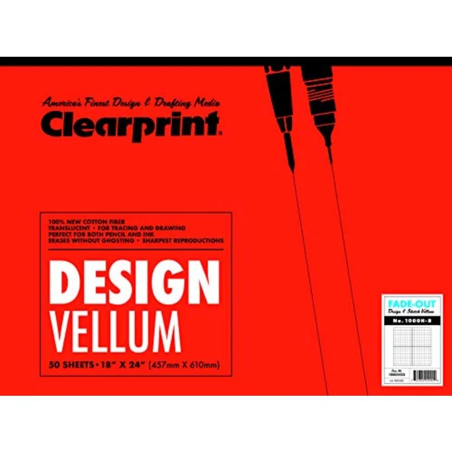 Clearprint 18 x 24 дюйма, 1000 ч, дизайн Vellum Pad с принтом, выцветающая сетка 8x8, 16 фунтов. 100% хлопок, 50 листов по 1 шт.
Clearprint 18 x 24 дюйма, 1000 ч, дизайн Vellum Pad с принтом, выцветающая сетка 8x8, 16 фунтов. 100% хлопок, 50 листов по 1 шт.