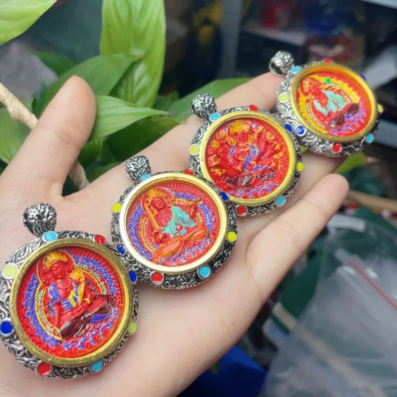 Кулон-подвеска из киновари с ручной росписью в виде восьми богов-хранителей
Кулон-подвеска из киновари с ручной росписью в виде восьми богов-хранителей