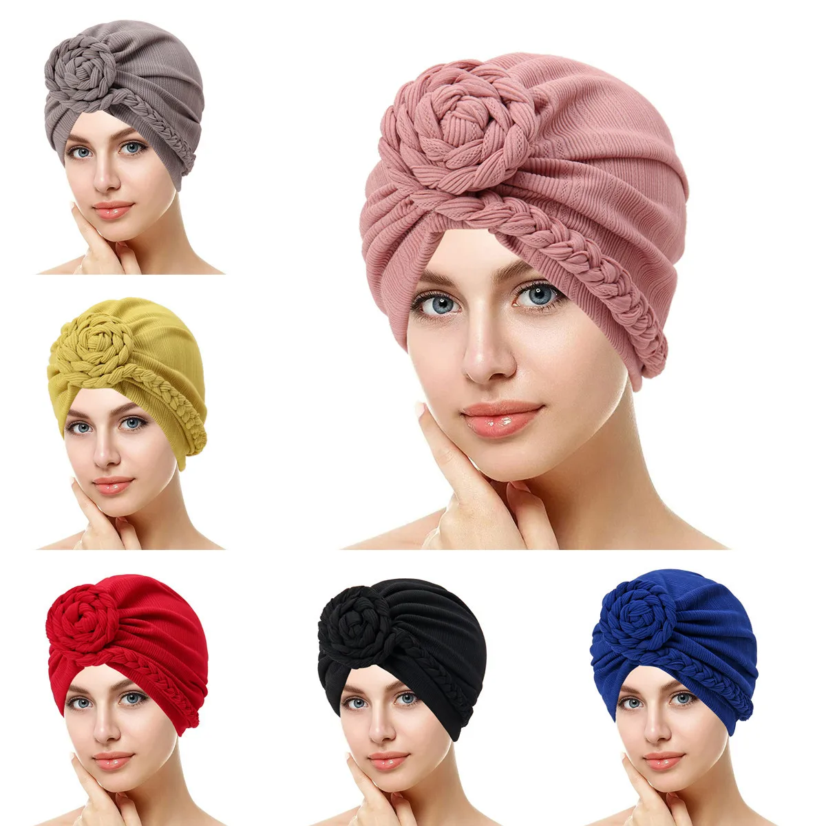 Indian Braids Hat Knot Turban Women Chemo Cap Beanies Muslim Hijab Bonnet Headscarf Hair Loss Bandanas Headband Turbante Mujer
Indian Braids Hat Knot Turban Women Chemo Cap Beanies Muslim Hijab Bonnet Headscarf Hair Loss Bandanas Headband Turbante Mujer
