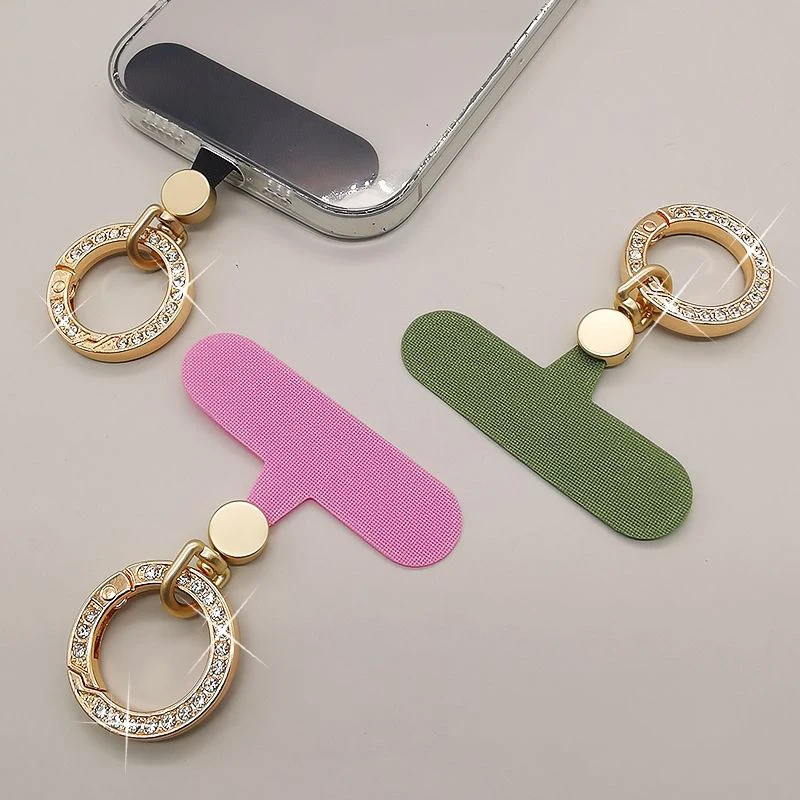 Phone Diamond Tether Tab Anti-lost Lanyard Card Gasket with Metal Spring Ring Detachable Phone Hanging Cord Patch Tether Pad
Phone Diamond Tether Tab Anti-lost Lanyard Card Gasket with Metal Spring Ring Detachable Phone Hanging Cord Patch Tether Pad