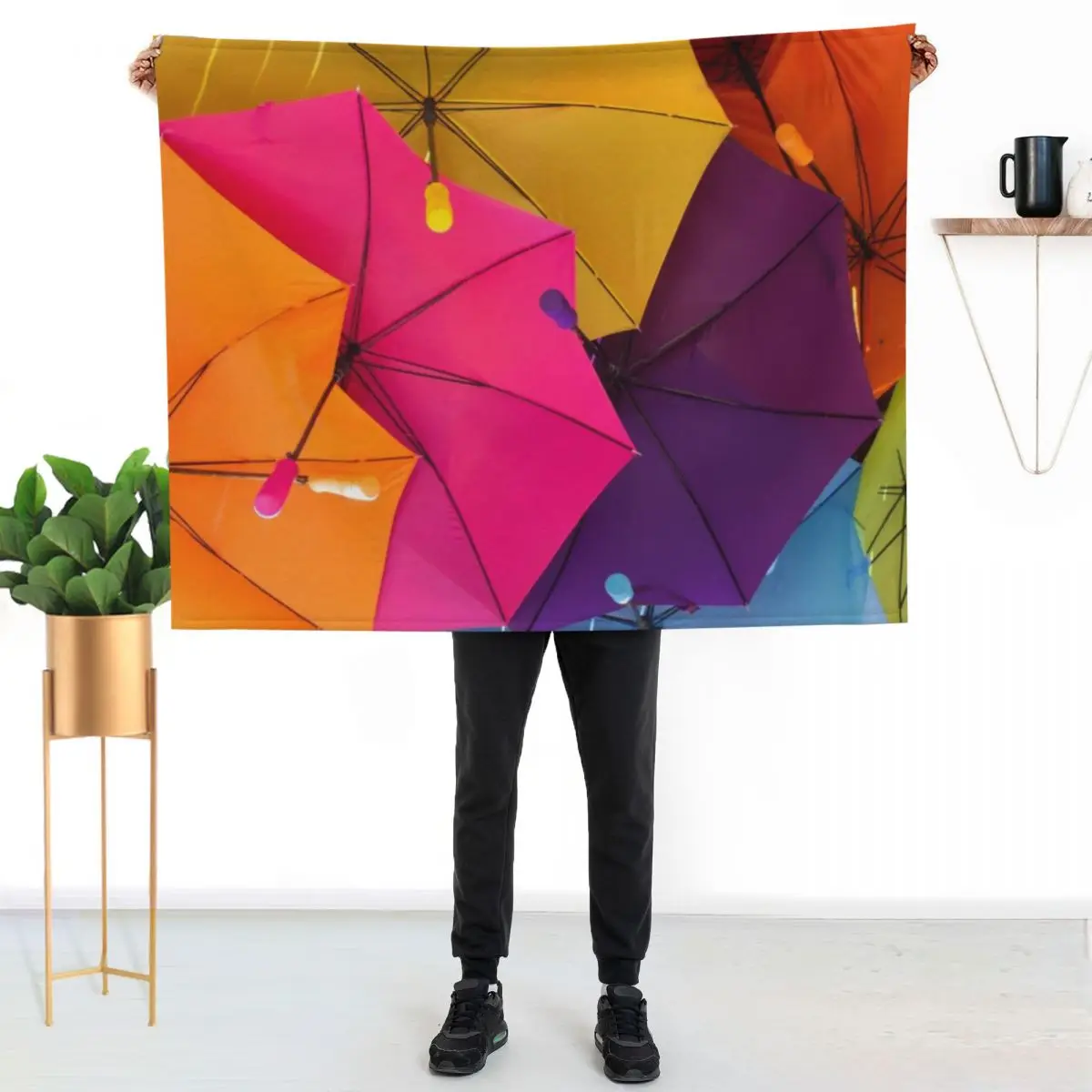 Sunshine umbrellas Throw Blanket Warm Comfortable Blanket Gift for Parents Friends
Sunshine umbrellas Throw Blanket Warm Comfortable Blanket Gift for Parents Friends