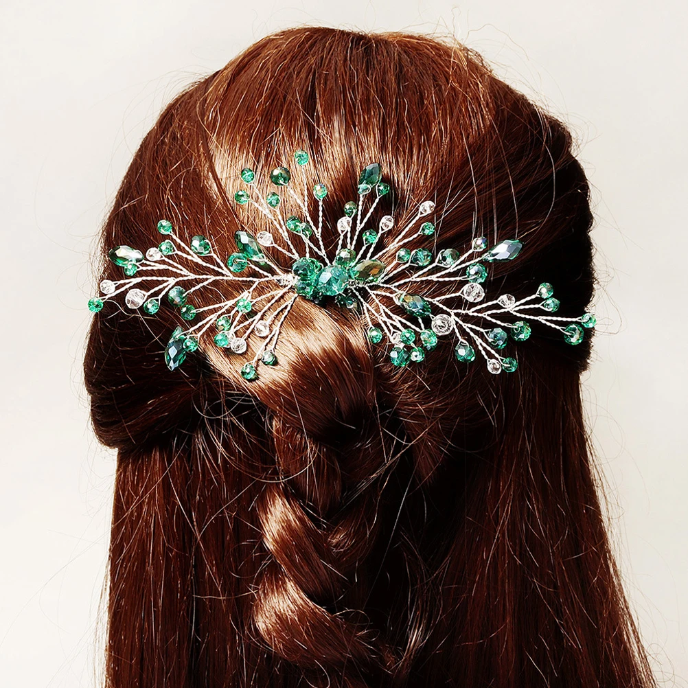Crystal Hair Comb Green Bridal Hairpiece Wedding Bridesmaid Accessories Elegant Headpiece Gift Hair Clip For Women
Crystal Hair Comb Green Bridal Hairpiece Wedding Bridesmaid Accessories Elegant Headpiece Gift Hair Clip For Women
