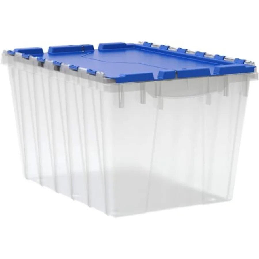 KeepBox 12 Gallon Storage Container, Nesting and Stackable Plastic Storage Box with Lid Attached, Clear Tote for Garages, Close
KeepBox 12 Gallon Storage Container, Nesting and Stackable Plastic Storage Box with Lid Attached, Clear Tote for Garages, Close