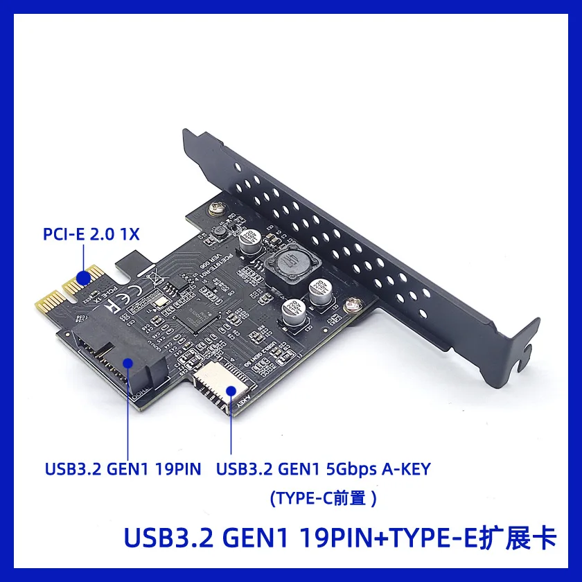 JoniSerl PCI-E 1X To USB 3.2 GEN1 5Gbps 20Pin Front Panel Header (To Type-C Front Panel Header) Front Panel Connector Riser Card
JoniSerl PCI-E 1X To USB 3.2 GEN1 5Gbps 20Pin Front Panel Header (To Type-C Front Panel Header) Front Panel Connector Riser Card