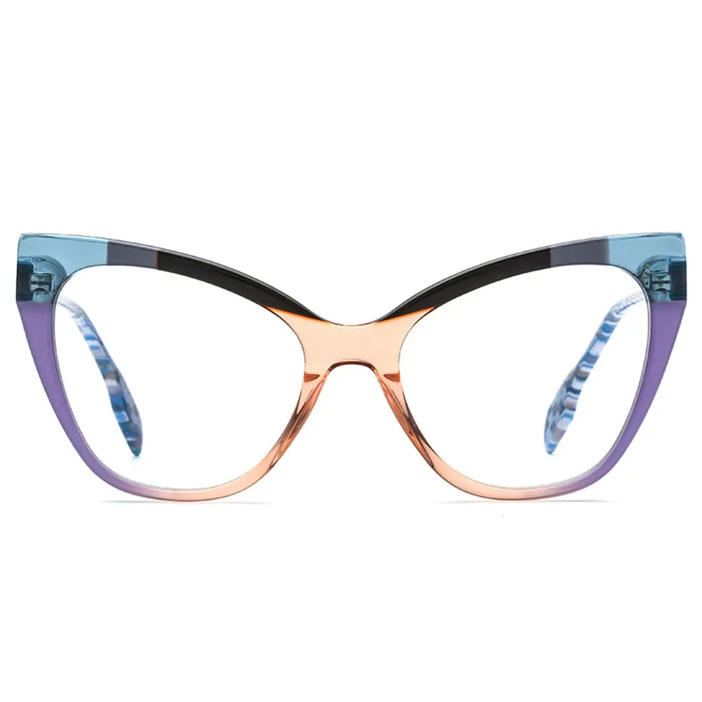 New Advanced Color Plate Cat Eye Anti Blue Light Mirror Frame Fashion Men's and Women's Computer Literature Mirror Prescription
New Advanced Color Plate Cat Eye Anti Blue Light Mirror Frame Fashion Men's and Women's Computer Literature Mirror Prescription