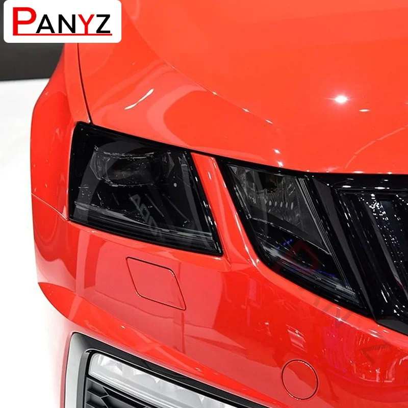 Защитная пленка для фар автомобиля, дымчатый черный оттенок, виниловая прозрачная наклейка из ТПУ для Skoda Octavia 3 Facelift 2017 2018 2019 
Защитная пленка для фар автомобиля, дымчатый черный оттенок, виниловая прозрачная наклейка из ТПУ для Skoda Octavia 3 Facelift 2017 2018 2019