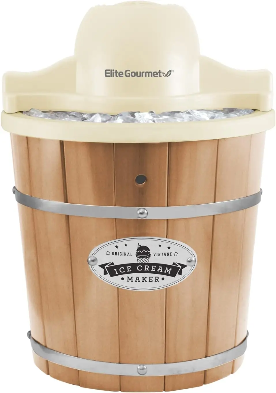 4 Quart Old Fashioned Electric Ice Cream Maker, Pine Bucket - Makes Fresh Ice Cream in 40 Mins
4 Quart Old Fashioned Electric Ice Cream Maker, Pine Bucket - Makes Fresh Ice Cream in 40 Mins