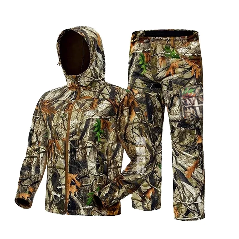 Autumn and winter suit jacket bionic camouflage fishing suit silent warm waterproof
Autumn and winter suit jacket bionic camouflage fishing suit silent warm waterproof