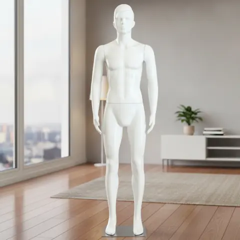 Male Full Body Mannequin Standing Male Dress Form Display Figure Life-Size for Retailers, Clothing Store, Boutique