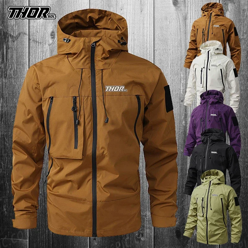 New autumn high-quality men's essential rainproof hooded warm cycling raincoat (suitable for off-road cycling) motorcycle riding
New autumn high-quality men's essential rainproof hooded warm cycling raincoat (suitable for off-road cycling) motorcycle riding