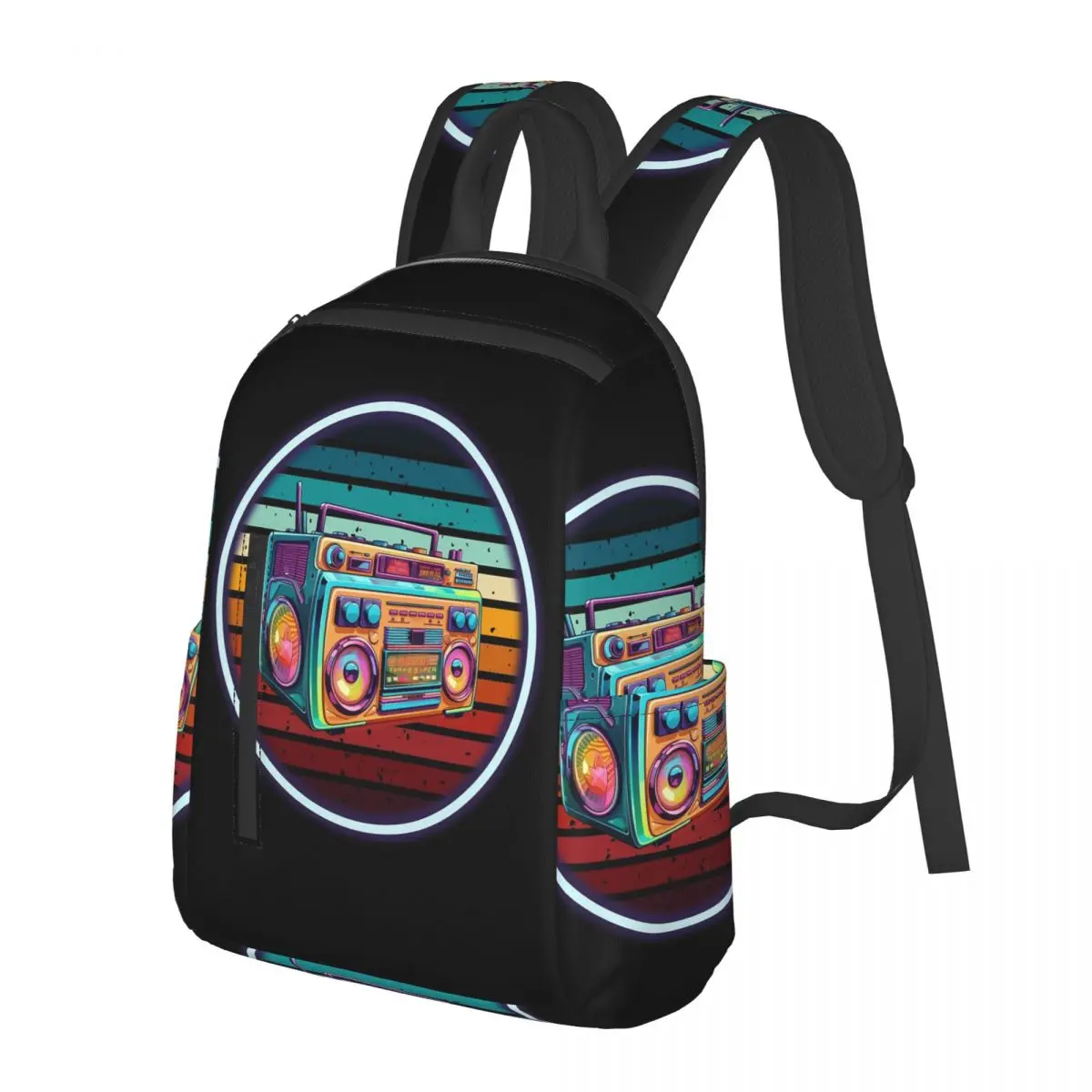 90s Retro Radio Boombox Student Backpack School Bag Hiking Travel Daypack for Men Women Bookbag Shoulder Bags
90s Retro Radio Boombox Student Backpack School Bag Hiking Travel Daypack for Men Women Bookbag Shoulder Bags