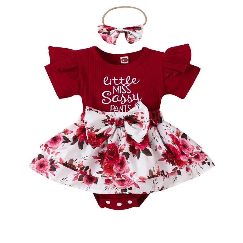 Baby Girl Summer Romper Short Sleeve Round Neck Bow Front Patchwork Skirt Bodysuit
Baby Girl Summer Romper Short Sleeve Round Neck Bow Front Patchwork Skirt Bodysuit