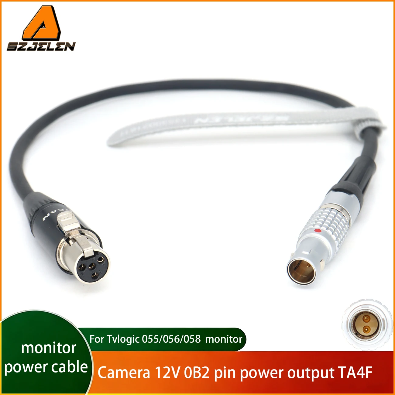 12V 2pin plug to mini XLR plug 4 pin , TVlogic monitor power line, ARRI cameras monitor 12V monitor power cable
12V 2pin plug to mini XLR plug 4 pin , TVlogic monitor power line, ARRI cameras monitor 12V monitor power cable