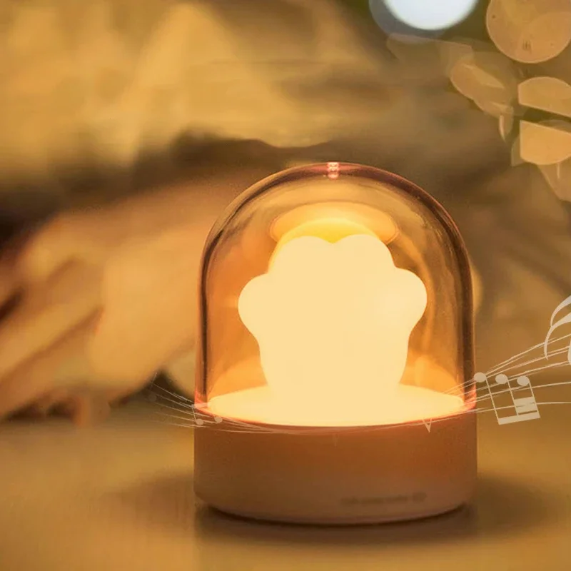 Музыкальный ночник с кошачьим когтем, украшение, USB-зарядка, ночник для спальни, мультяшный светодиодный светильник для защиты глаз, атмосфера сна, музыкальный свет
Музыкальный ночник с кошачьим когтем, украшение, USB-зарядка, ночник для спальни, мультяшный светодиодный светильник для защиты глаз, атмосфера сна, музыкальный свет