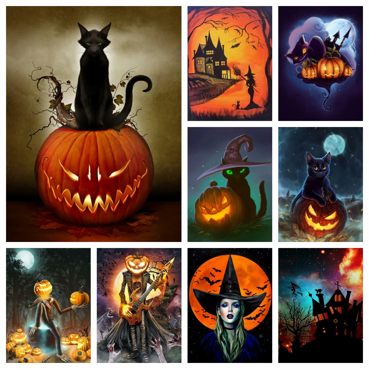 Diamond Mosaic Painting Horror Halloween Witch Cartoon Cat Pumpkin Landscape Picture Cross Stitch Embroidery Kid Gift Home Decor
Diamond Mosaic Painting Horror Halloween Witch Cartoon Cat Pumpkin Landscape Picture Cross Stitch Embroidery Kid Gift Home Decor