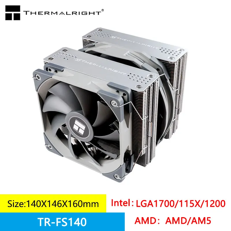 Thermalright TR-FS140 CPU cooler 4x8 мм тепловая труба, двойной башенный вентилятор, высокая производительность, поддержка LGA1700/115X/1200/AM4/AM5
Thermalright TR-FS140 CPU cooler 4x8 мм тепловая труба, двойной башенный вентилятор, высокая производительность, поддержка LGA1700/115X/1200/AM4/AM5