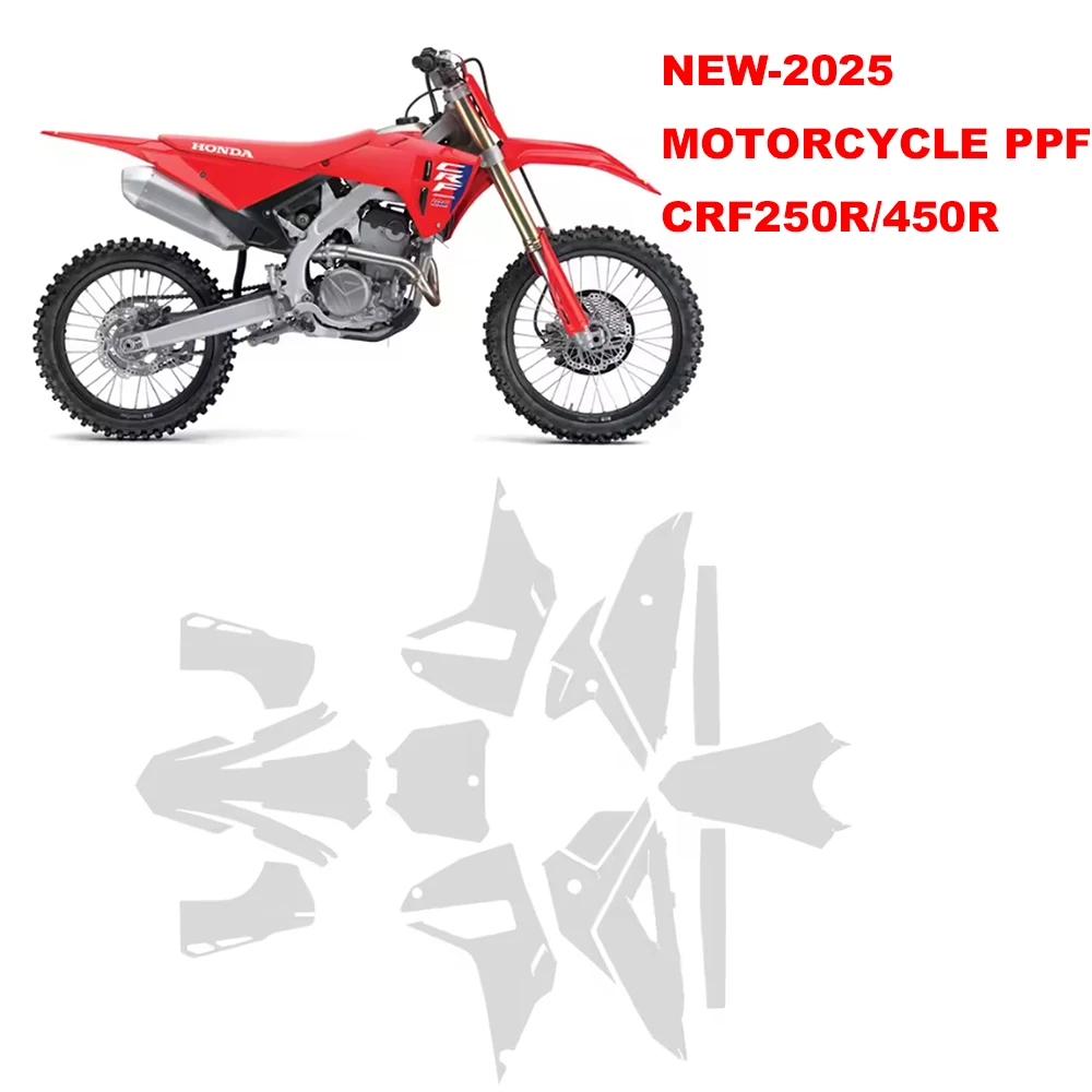 For Honda CRF 450R PPF Motorcycle TPU Paint Protection Film Anti-Scratch CRF 450 R CRF 250R Transparent Protective Film Kit
For Honda CRF 450R PPF Motorcycle TPU Paint Protection Film Anti-Scratch CRF 450 R CRF 250R Transparent Protective Film Kit