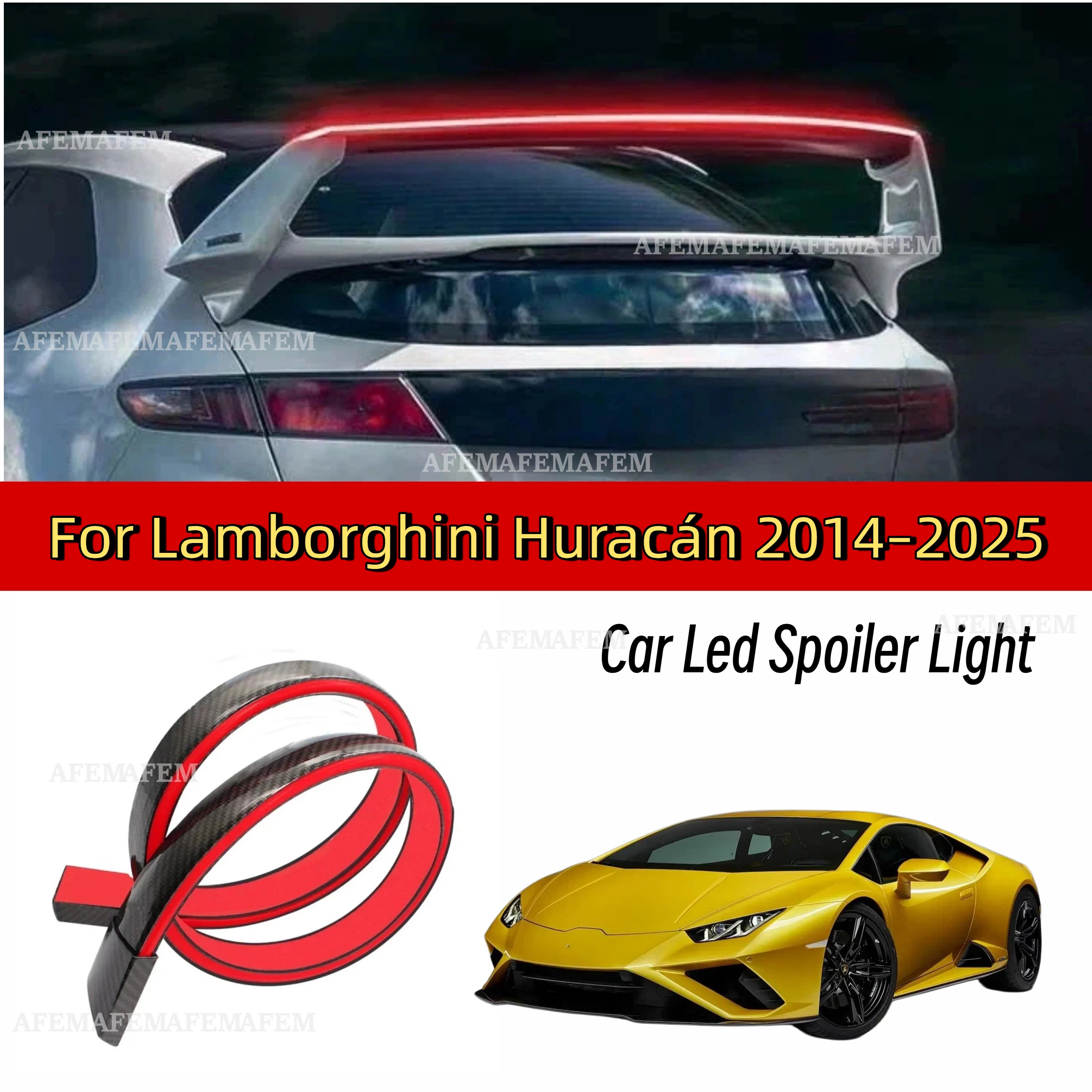 For Lamborghini Huracan 14-25 LED RearSpoiler Car Trunk Lip Kit Racing Roof WingwithAuto Turn Signal Tail Light Warning Lamp
For Lamborghini Huracan 14-25 LED RearSpoiler Car Trunk Lip Kit Racing Roof WingwithAuto Turn Signal Tail Light Warning Lamp