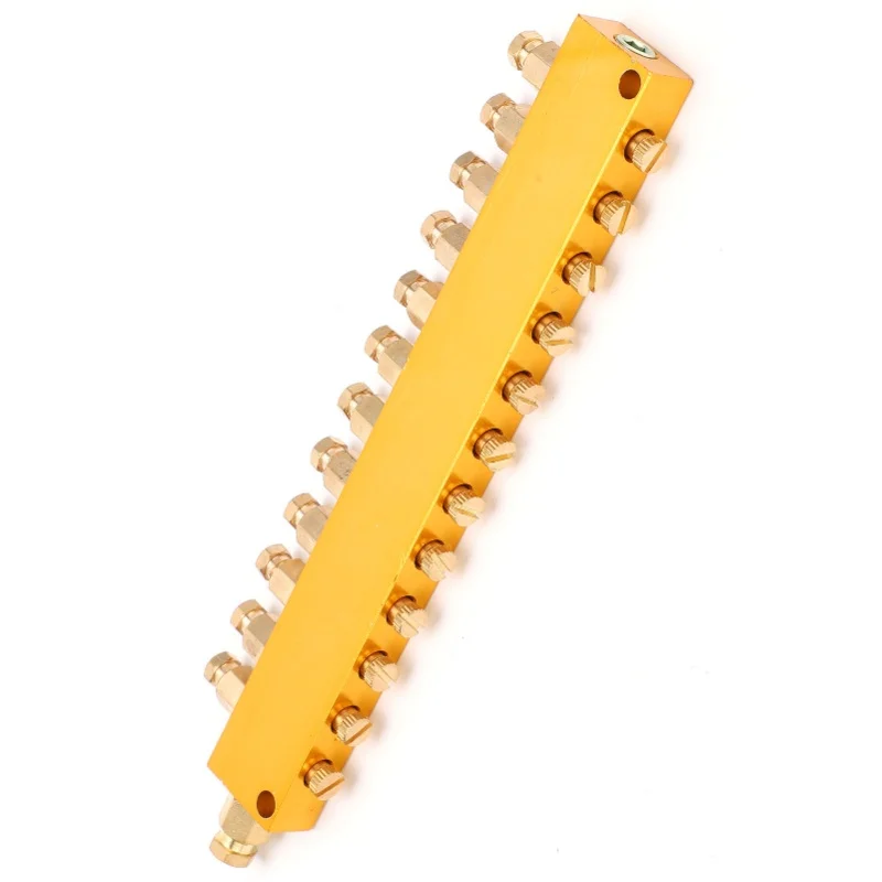 Oil Distributor Adjustable Brass Lube Piston Separator Divider Valve Lubrication System1 In 12 Out
Oil Distributor Adjustable Brass Lube Piston Separator Divider Valve Lubrication System1 In 12 Out