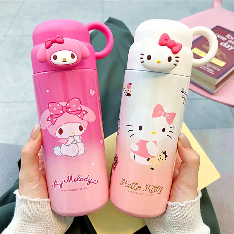 Hello Kitty Kuromi Sanrio Stainless Steel Thermos Cute Insulated Water Bottle for Girls Students High Value Cold Drink Cup
Hello Kitty Kuromi Sanrio Stainless Steel Thermos Cute Insulated Water Bottle for Girls Students High Value Cold Drink Cup