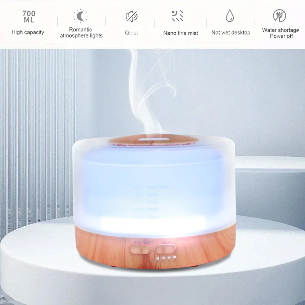 Essential Oil Diffuser 7 Soothing LED Lights Auto Shut-Off 6 Oils Aromatherapy for Home
Essential Oil Diffuser 7 Soothing LED Lights Auto Shut-Off 6 Oils Aromatherapy for Home