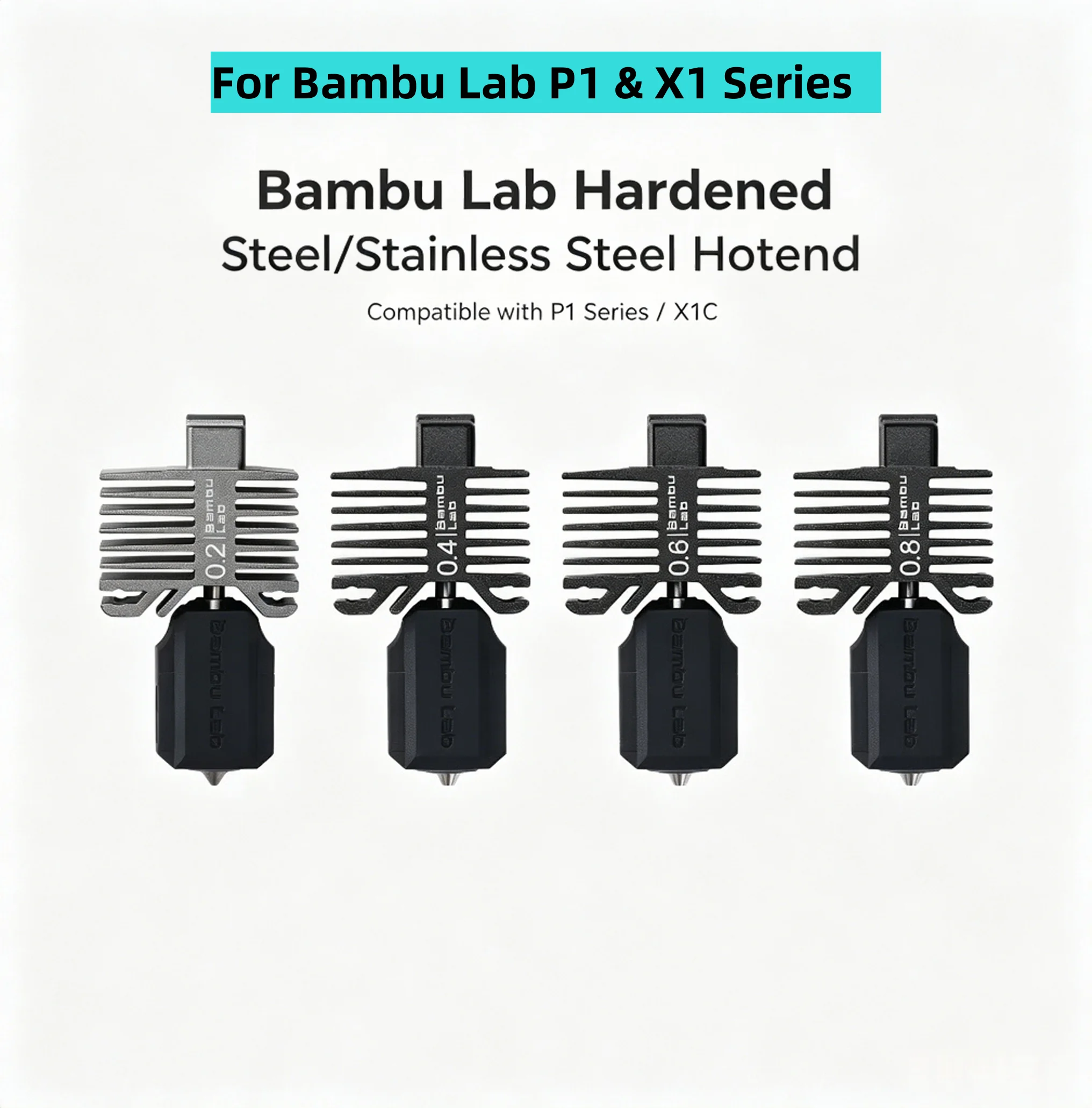 Original Bambu Hardened Steel Stainless Steel Hotend Nozzle for P1P P1S X1C X1E, 0.2–0.8mm 3D Printer Accessory
Original Bambu Hardened Steel Stainless Steel Hotend Nozzle for P1P P1S X1C X1E, 0.2–0.8mm 3D Printer Accessory