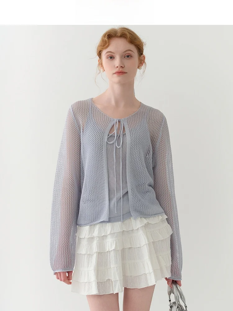 Женский летний комплект JIUJIU 2025: новая вязаная сетчатая майка с защитой от солнца и топ-жилетка (комплект из двух предметов)
Женский летний комплект JIUJIU 2025: новая вязаная сетчатая майка с защитой от солнца и топ-жилетка (комплект из двух предметов)