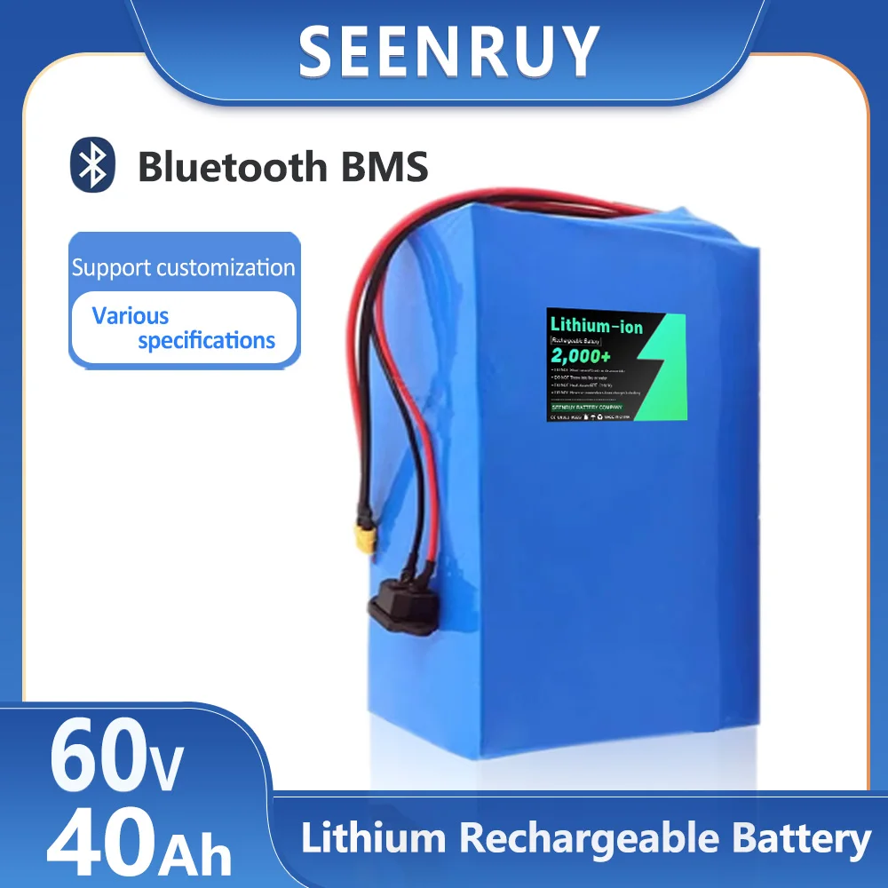 3.7v li-ion 16S 60v 40Ah lithium battery Built in BMS for 3000w Electric tricycle Electric motorcycle with 10A charger
3.7v li-ion 16S 60v 40Ah lithium battery Built in BMS for 3000w Electric tricycle Electric motorcycle with 10A charger