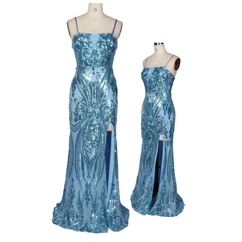 New Sequined Banquet Evening Dress for Ladies Annual Meeting Host Halter Fishtail Long
New Sequined Banquet Evening Dress for Ladies Annual Meeting Host Halter Fishtail Long