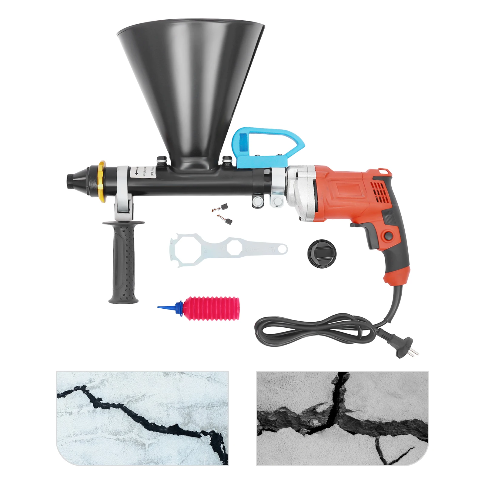 700W Electric Grouting Tool Red Semi-automatic for Security Door Air Conditioning Installation Wall Patching
700W Electric Grouting Tool Red Semi-automatic for Security Door Air Conditioning Installation Wall Patching