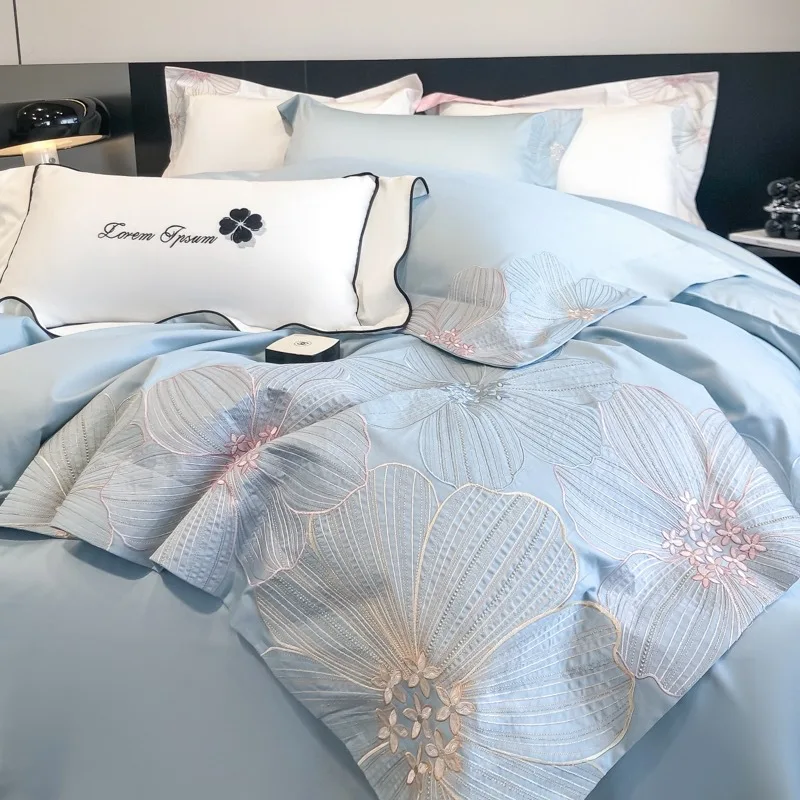 Home Textiles High-grade 160 cotton four-piece set of sheets Double mattress Bedding
Home Textiles High-grade 160 cotton four-piece set of sheets Double mattress Bedding