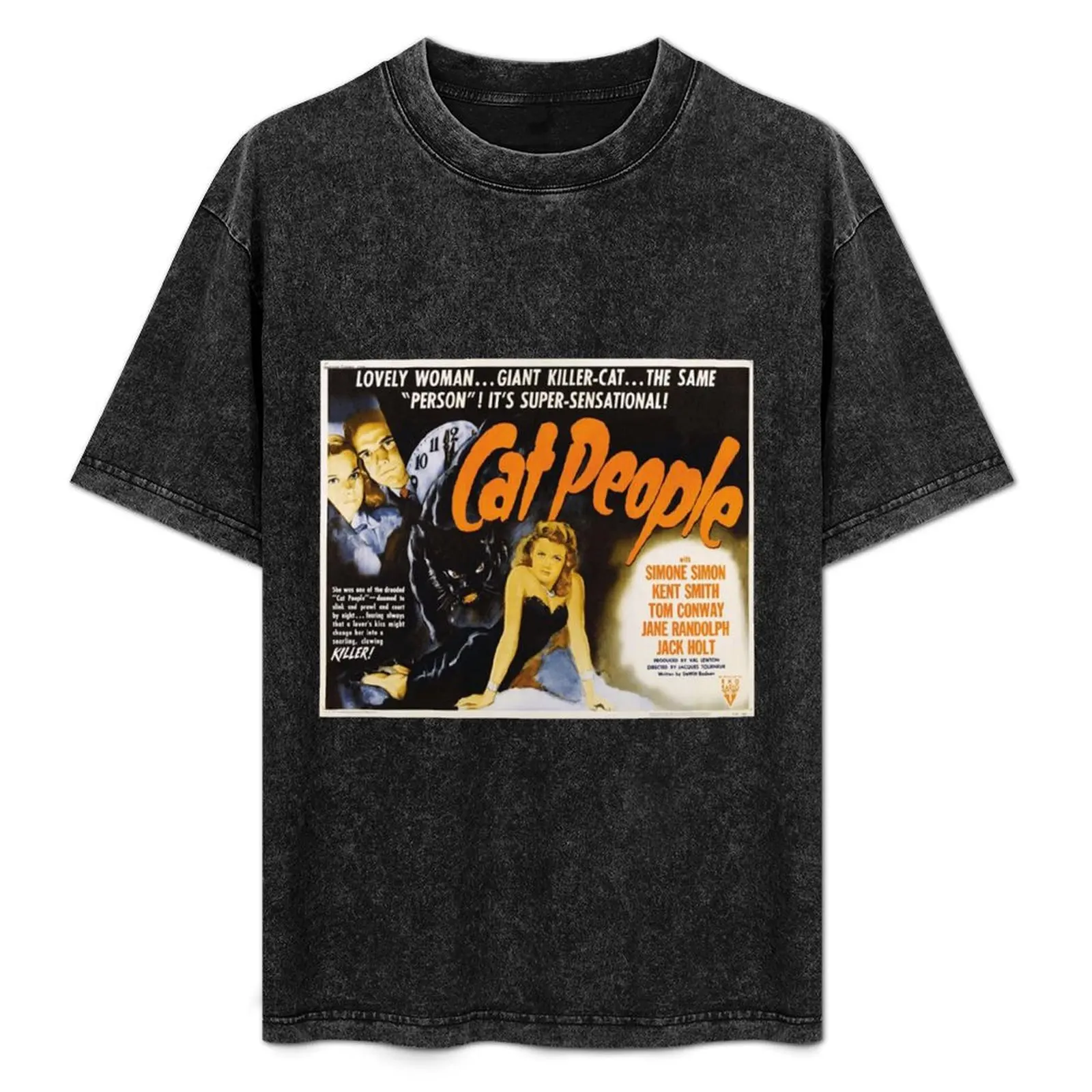 Cat People (1942) - Vintage Movie Poster T-Shirt sweat boys whites plain white t shirts men
Cat People (1942) - Vintage Movie Poster T-Shirt sweat boys whites plain white t shirts men