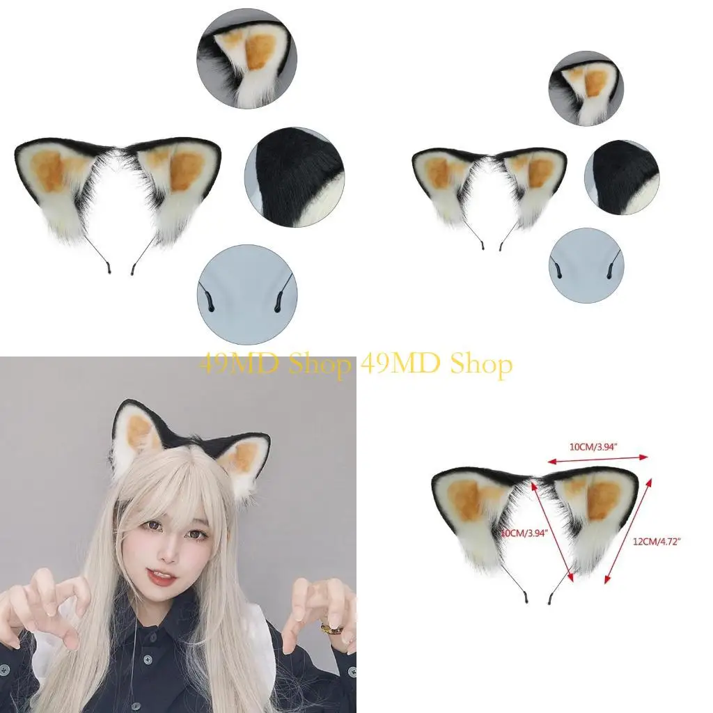 49MD Girls Lesser Panda Ear Headband Plush Anime Character Cosplay Hair Hoop
49MD Girls Lesser Panda Ear Headband Plush Anime Character Cosplay Hair Hoop
