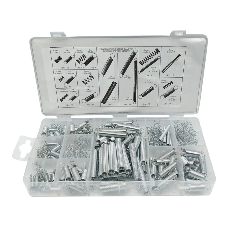 Precisions 200pcs Spring Set Spring Assortment set for Restoration & Engineering
Precisions 200pcs Spring Set Spring Assortment set for Restoration & Engineering