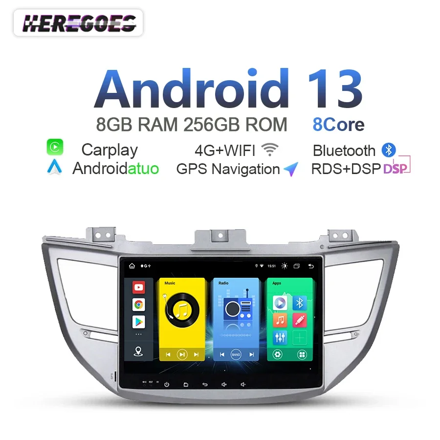 Авто Android 13 автомобильный мультимедийный плеер CarPlay радио GPS навигация 8G + 256GB Wifi Bluetooth RDS для Hyundai IX35 TUCSON 2015-2017
Авто Android 13 автомобильный мультимедийный плеер CarPlay радио GPS навигация 8G + 256GB Wifi Bluetooth RDS для Hyundai IX35 TUCSON 2015-2017