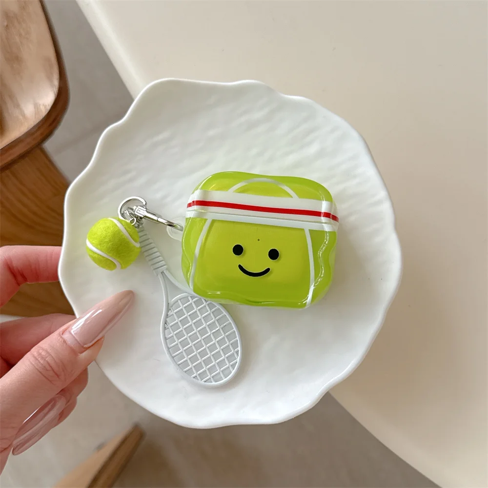 Cute Cartoon Tennis Pendant Headphone Case Cover For Airpods 4 3 2 Pro 3 Pro 2 Cover Strap Charm Funda Earphone Case For pro 3
Cute Cartoon Tennis Pendant Headphone Case Cover For Airpods 4 3 2 Pro 3 Pro 2 Cover Strap Charm Funda Earphone Case For pro 3