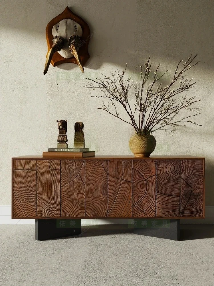 S Retro Style Solid Wood Sideboard Mid-Ancient Entrance Cabinet Simple Designer Storage Cabinet
S Retro Style Solid Wood Sideboard Mid-Ancient Entrance Cabinet Simple Designer Storage Cabinet