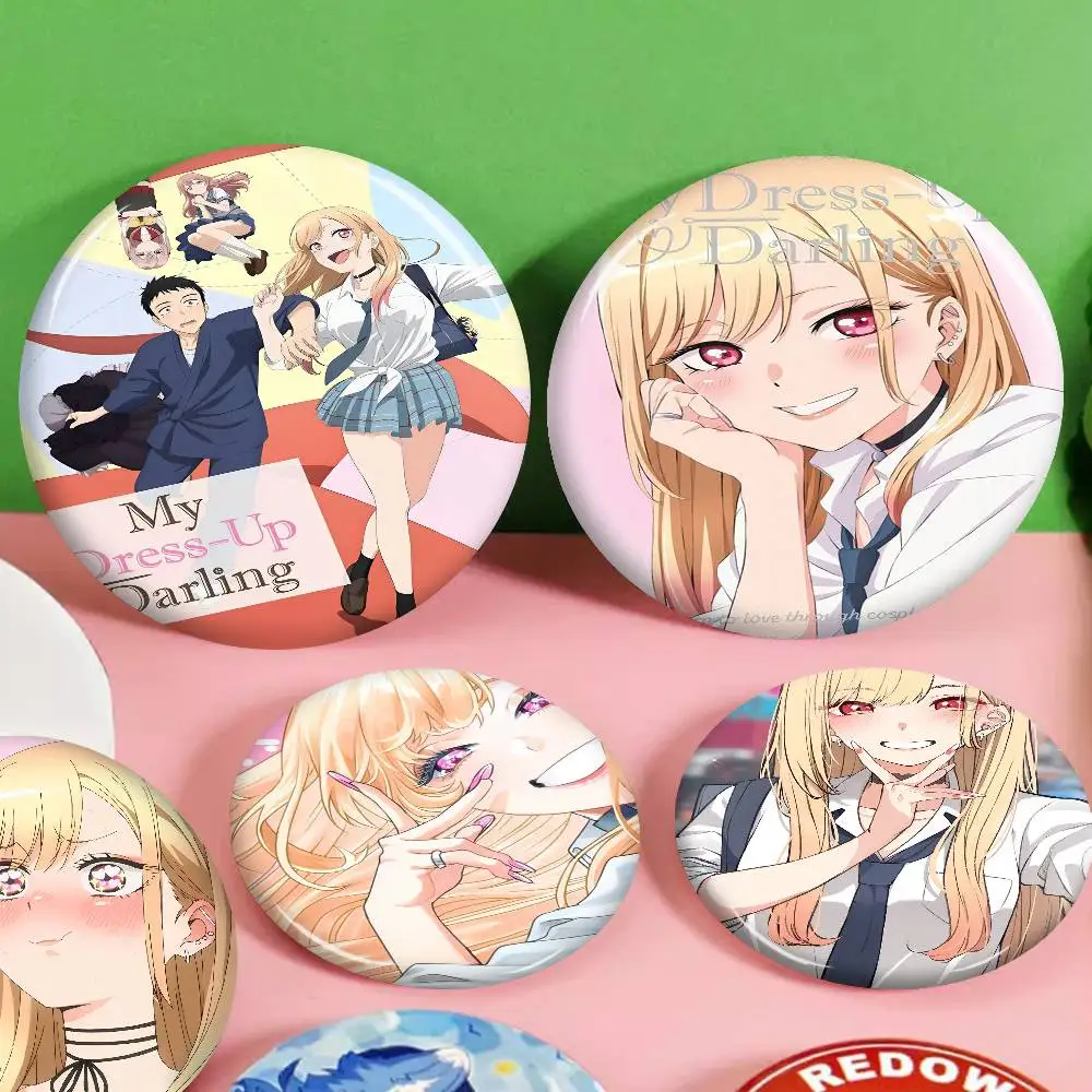 my dress up darling Cartoon Brooches Anime Badge Round Handmade Brooch Lapel Pins Jewelry for Backpack Clothes Gifts
my dress up darling Cartoon Brooches Anime Badge Round Handmade Brooch Lapel Pins Jewelry for Backpack Clothes Gifts