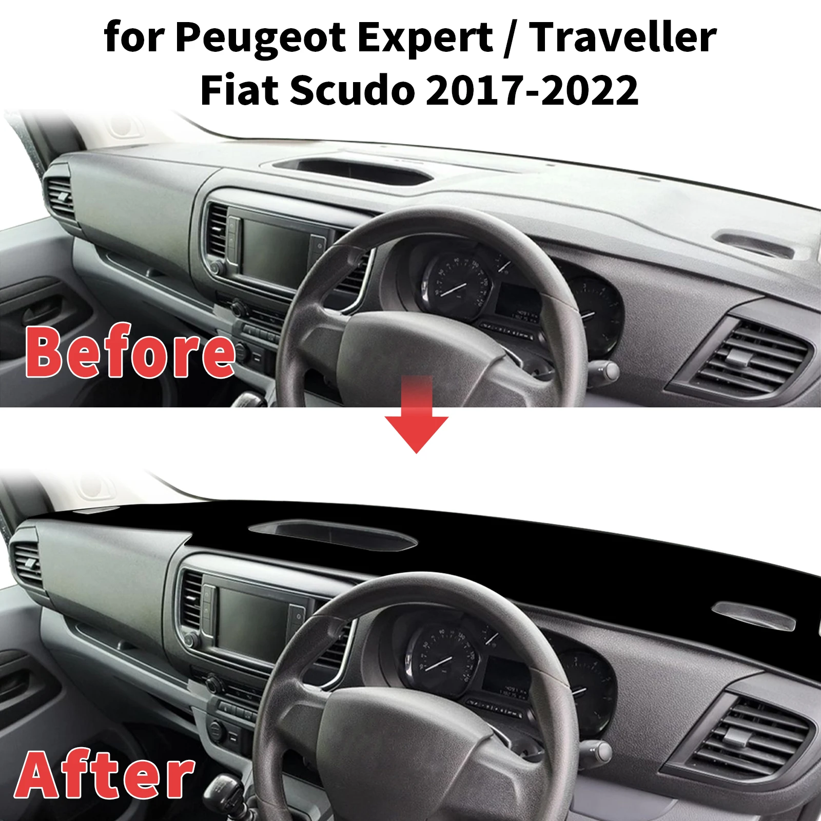 for Peugeot Expert Traveller 2017-2022 Fiat Scudo Dashboard Cover Sun Shade Protector Dashmat Anti-Glare UV Carpet Mat Dash Mat
for Peugeot Expert Traveller 2017-2022 Fiat Scudo Dashboard Cover Sun Shade Protector Dashmat Anti-Glare UV Carpet Mat Dash Mat